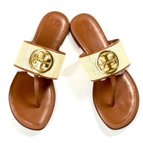 Tory Burch Benton Band Flat Sandals - Picture 1 of 9